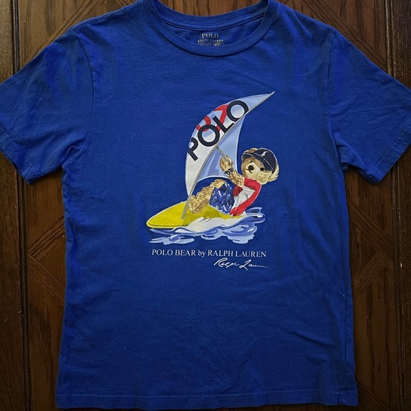 Polo Ralph Lauren Windsurfer Bear T Shirt (See measurements) - Picture 1 of 4